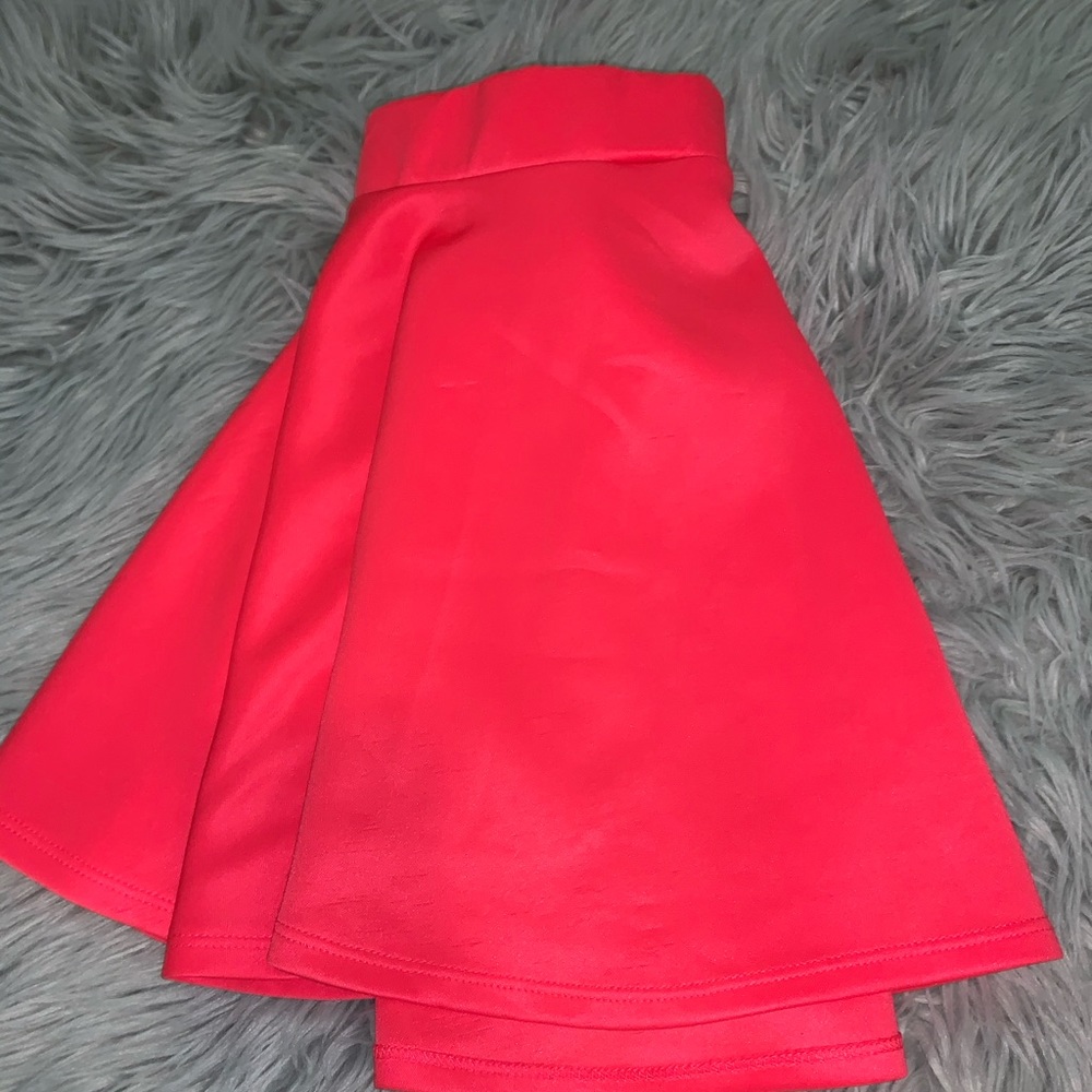 Hot pink skater skirt